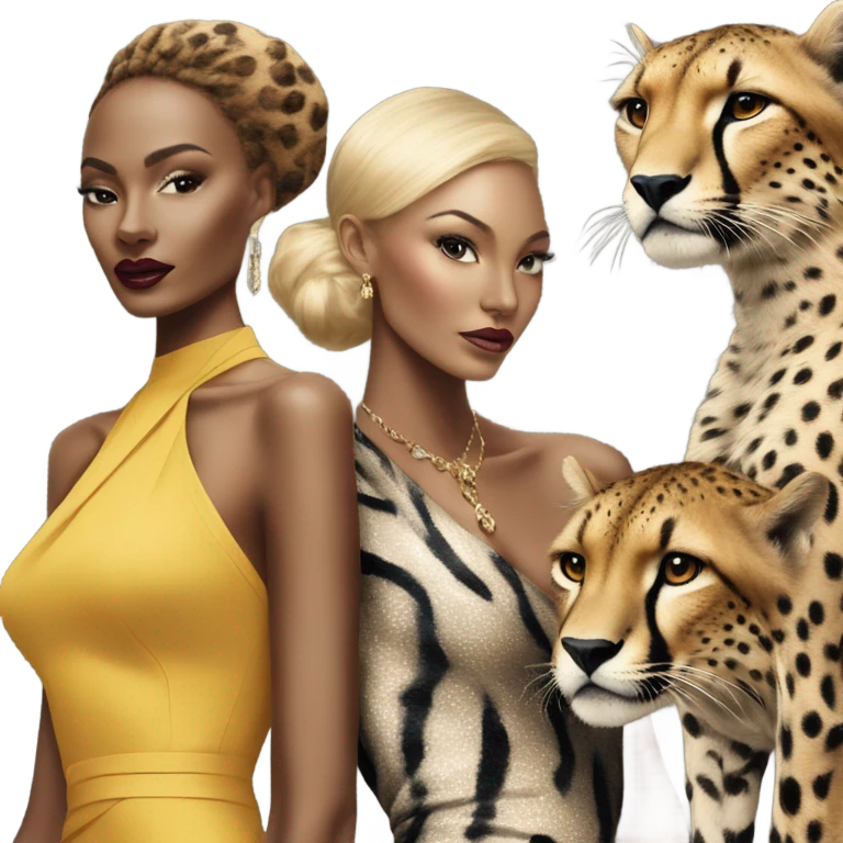 Vogue magazine and with cheetahs on the front emoji