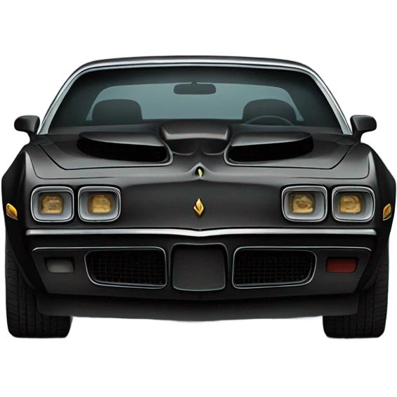 Black 1978 Pontiac trans Am car emoji