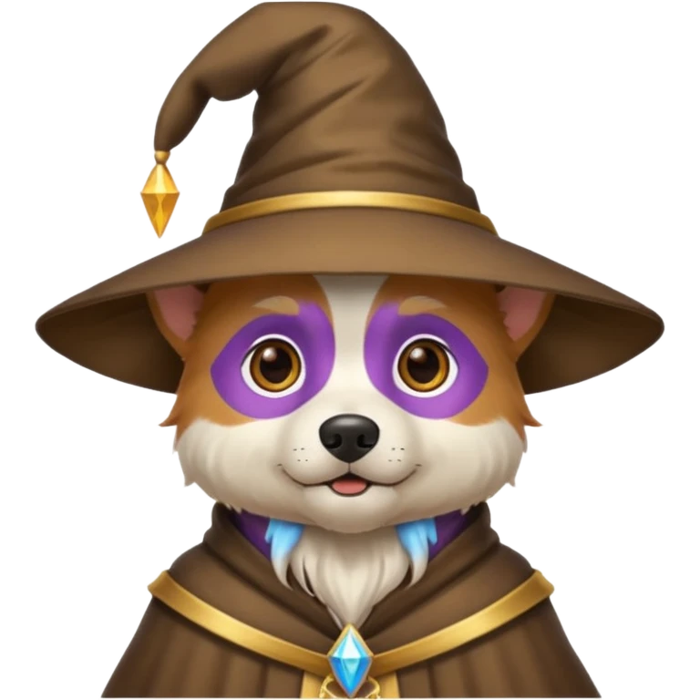Dog wizard emoji