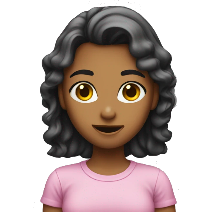 Girl saying thats whats up emoji