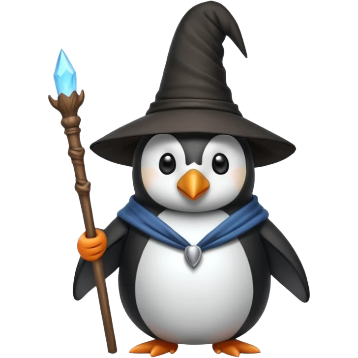 Penguin Wizard emoji