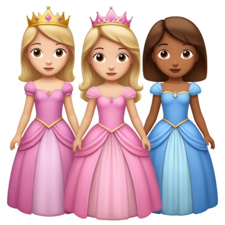 girls in a princess dress emoji