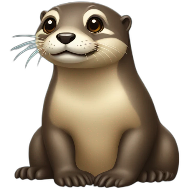 Loutre sur abeille emoji