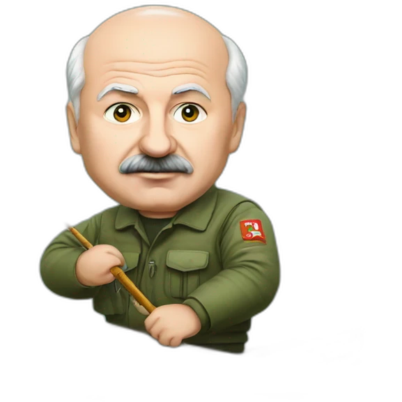 Lukashenko on the fishing  emoji