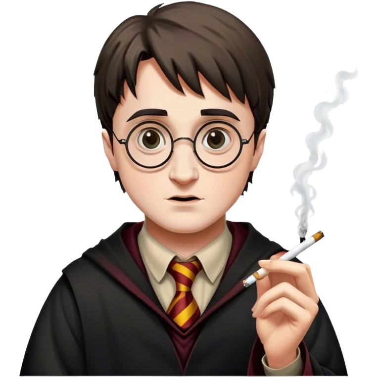 Harry potter avec une cigarette  emoji