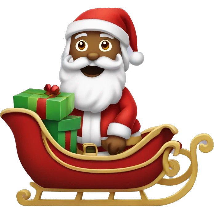Santa sleigh  emoji