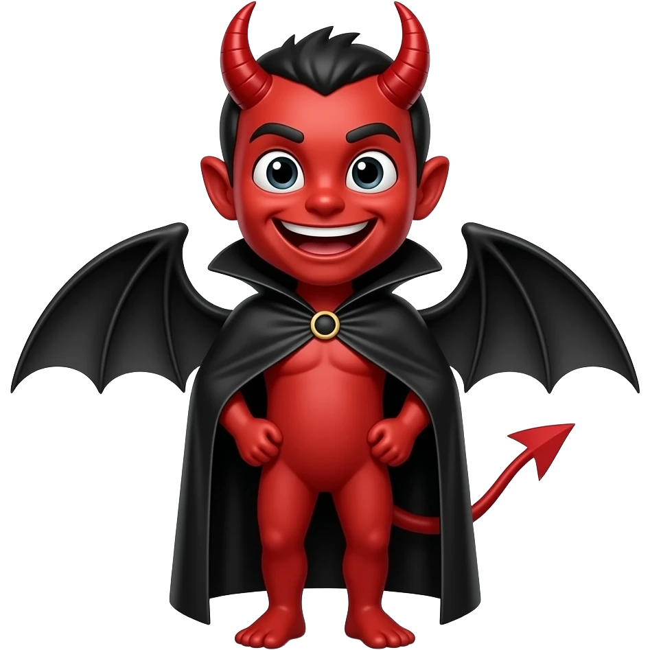 a funny devil emoji