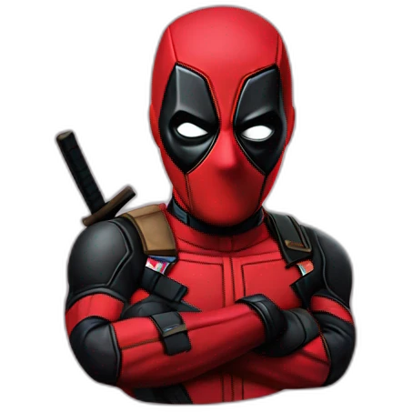 deadpool with emoji