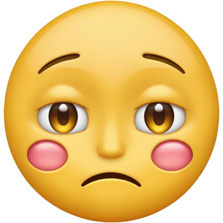 embarrased yellow emoji sqeezing eyes shut emoji