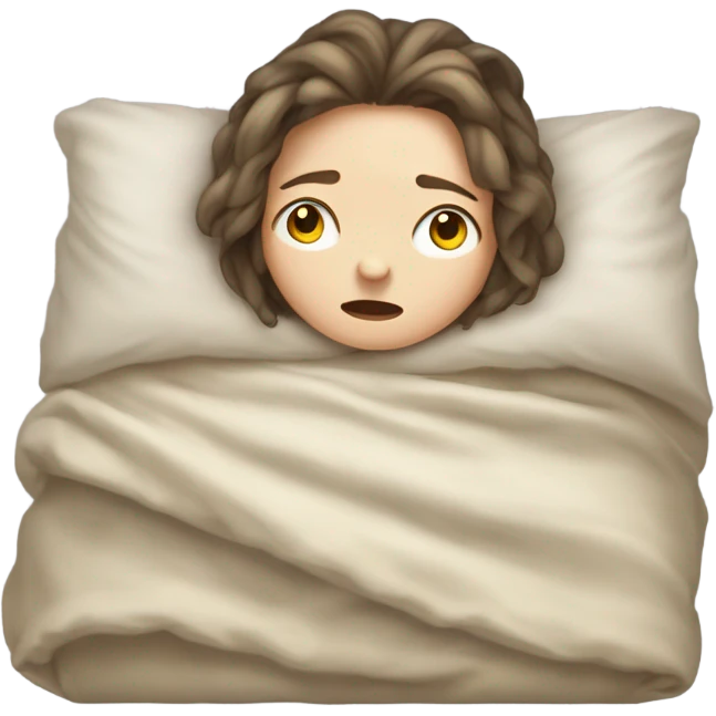 Sleepy sick girl emoji