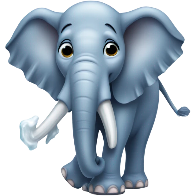 Elephant freezing  emoji