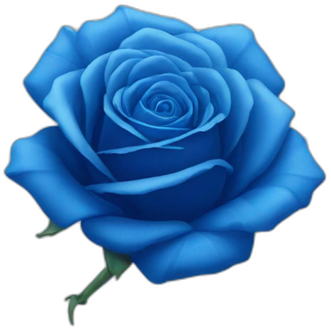 Blue rose emoji