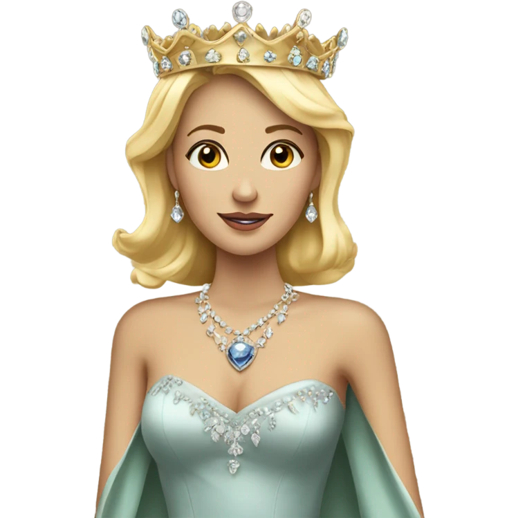 Blonde queen emoji