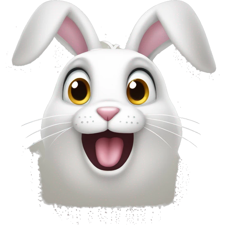 Surprised face Rabbit emoji