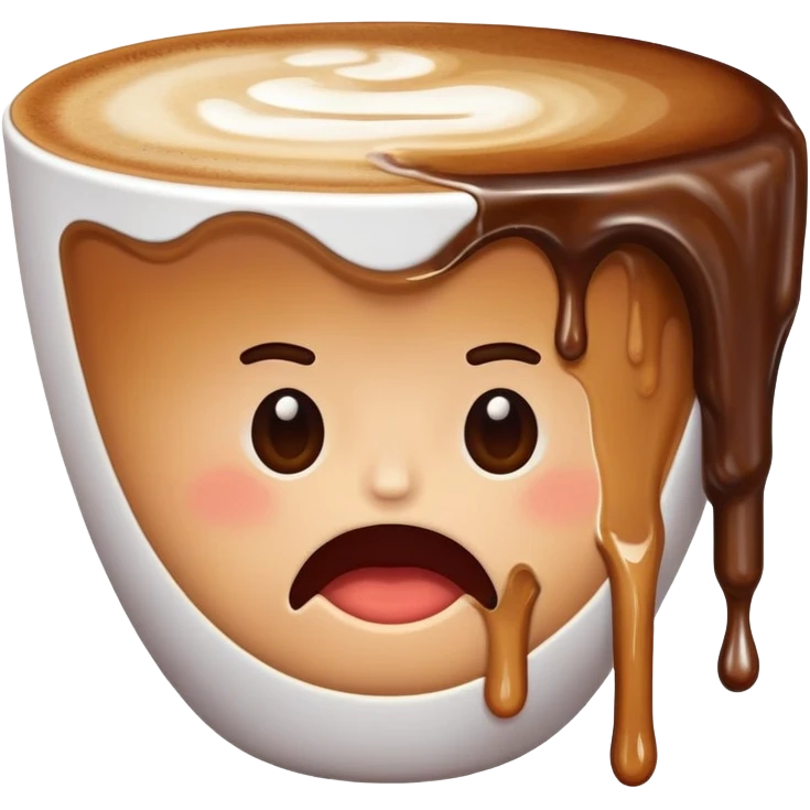 mouth drinking coffee emoji