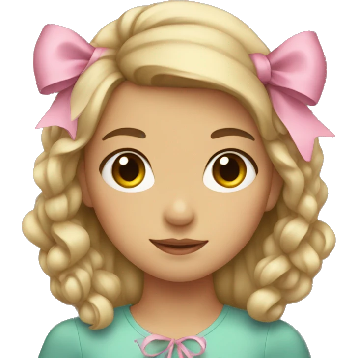girl in bows emoji