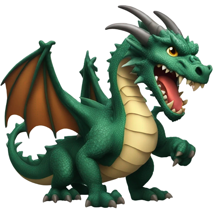 Dragon holding a gun emoji