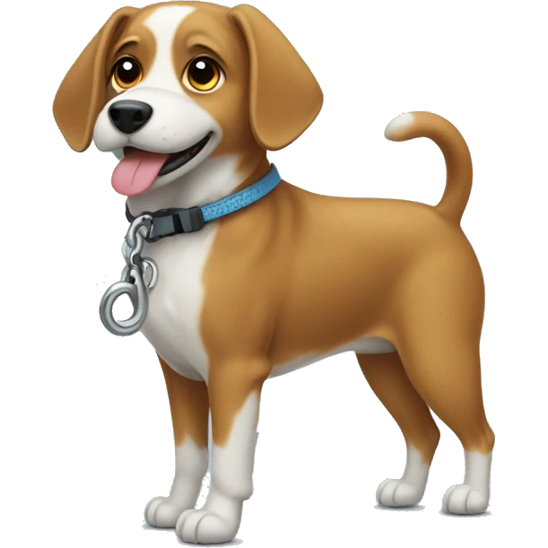 dog on a leash emoji