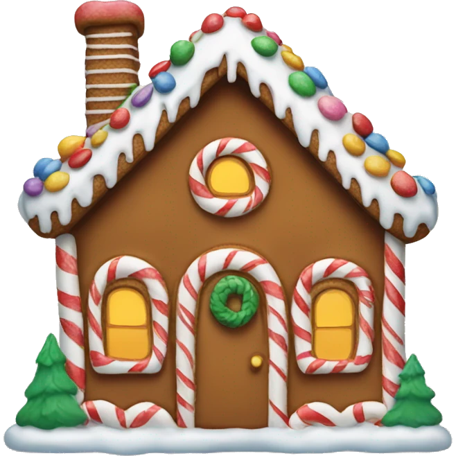 gingerbread house emoji