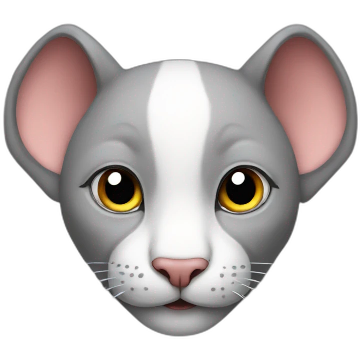 À cat in to a elephant emoji
