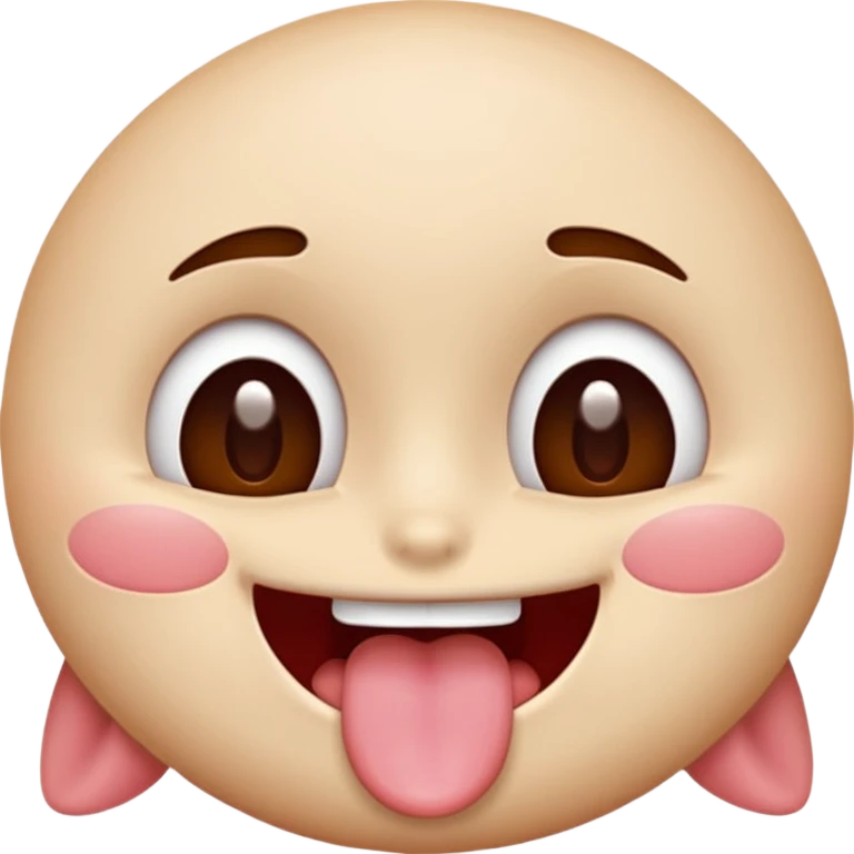 Face with tongue out, smiling and blushing and eyes rolled back  emoji