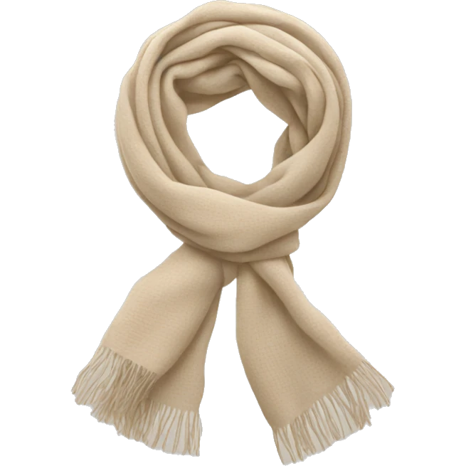 Light beige scarf emoji