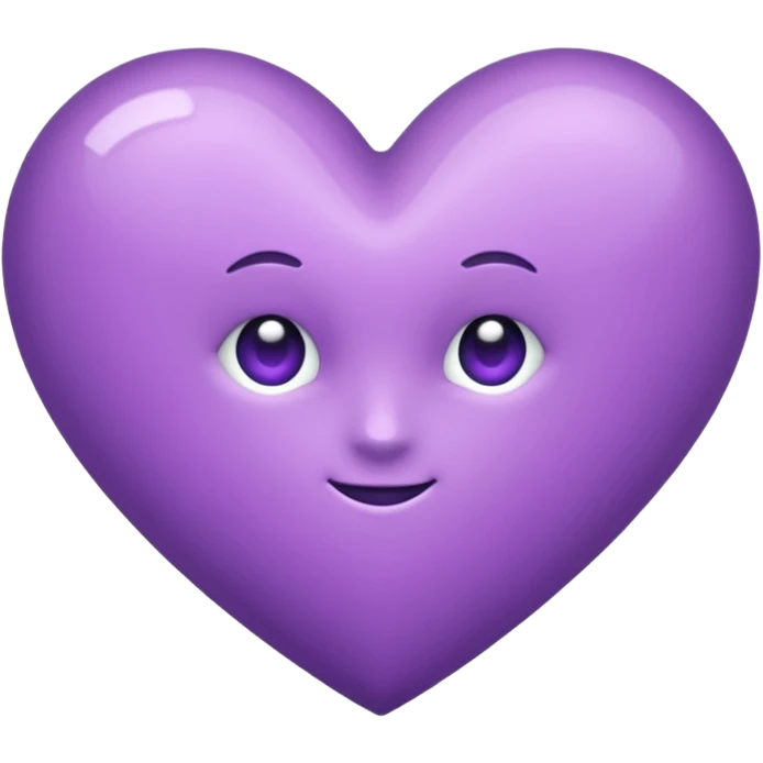 Coeur violet emoji