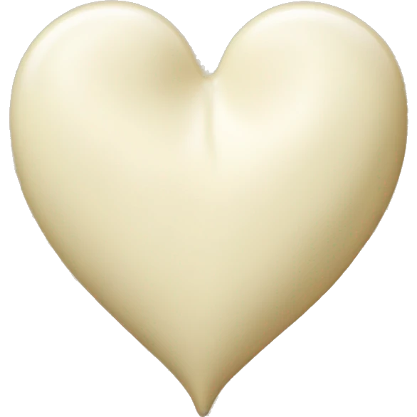 Vanilla heart emoji
