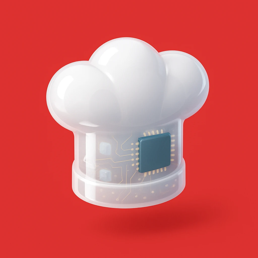 Chef hat full white red background  emoji