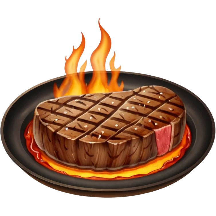 Retro Restaurant Sign steak emoji