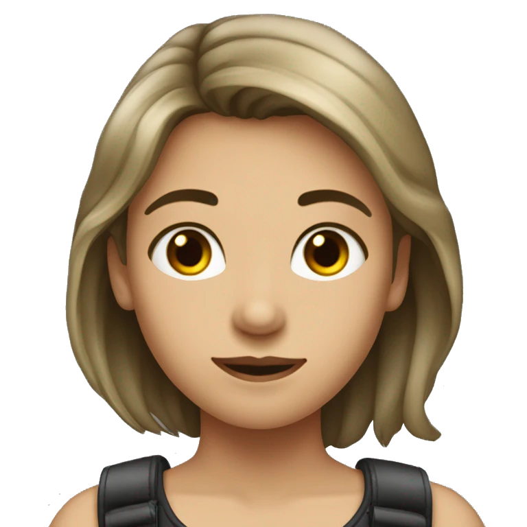 Девочка с черными волосами emoji