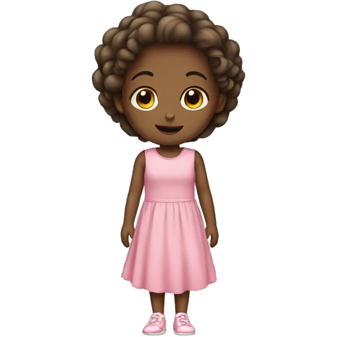 a girl kids in a dress emoji