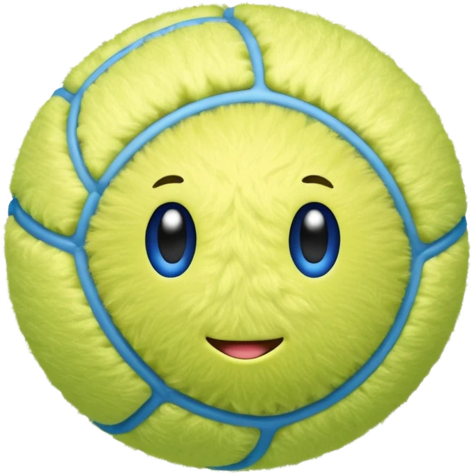 full blue tennis ball emoji