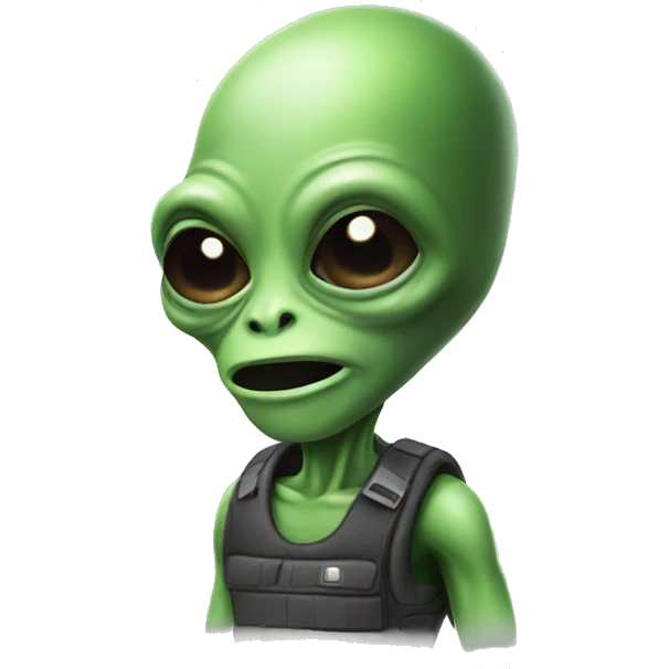 alien fumando emoji