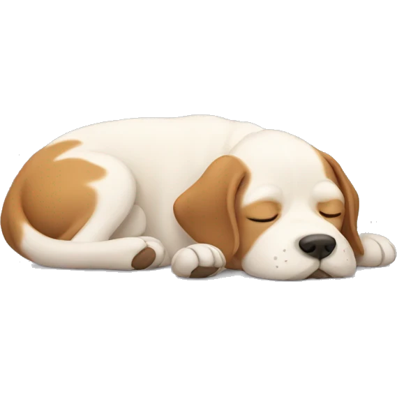 A dog sleeping  emoji