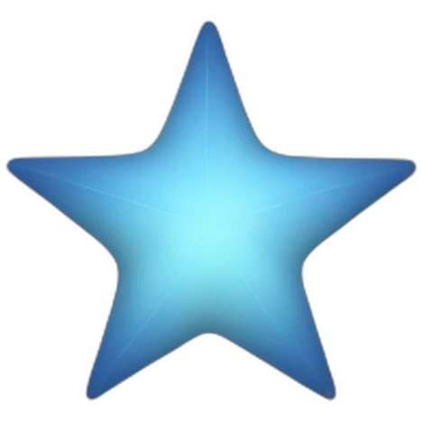 blue-star-6-branches emoji
