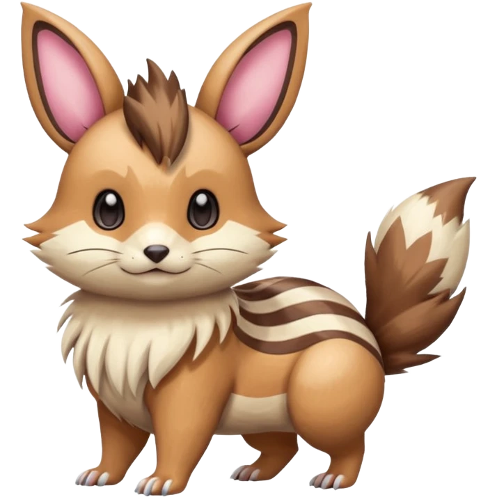 Furret-Linoone-Eevee-fusion emoji