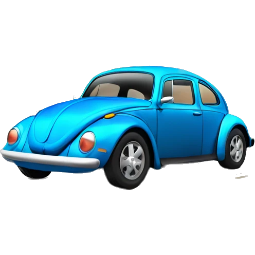 Blue-Beetle Car emoji