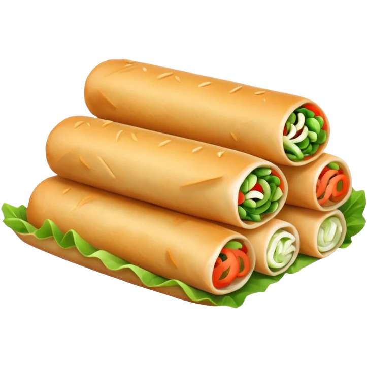 spring rolls vector make them look very real emoji