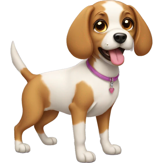 Girl dog emoji