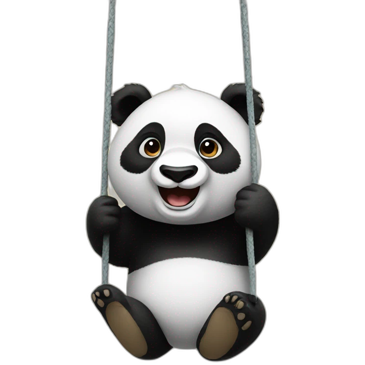 A panda that swings emoji