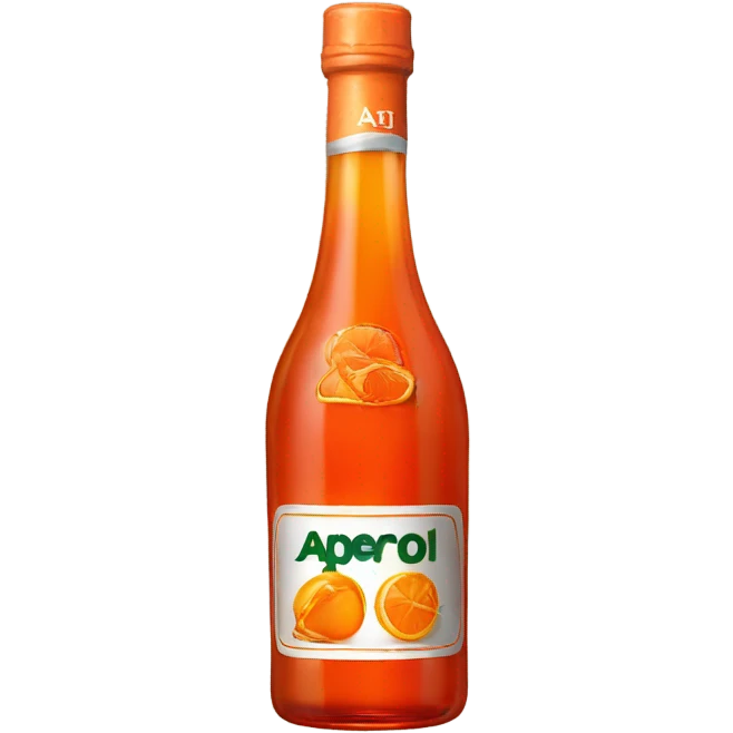 a single bottle of aperol emoji