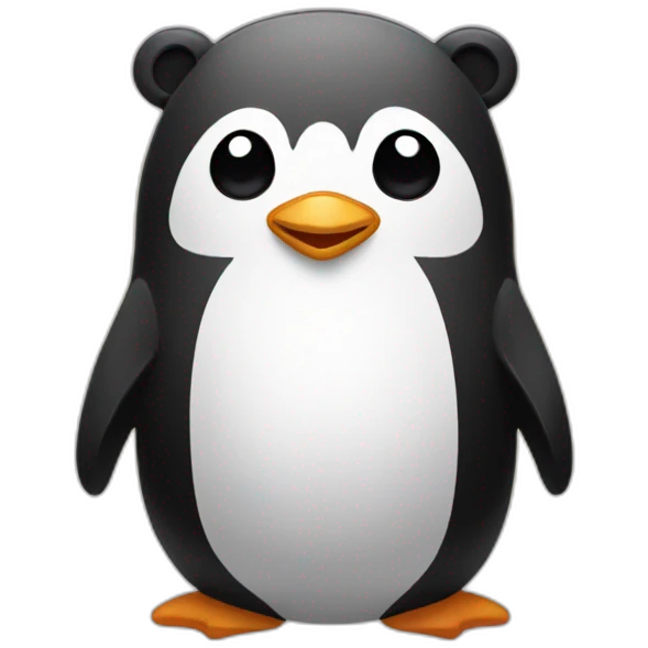 Penguin and Bear emoji