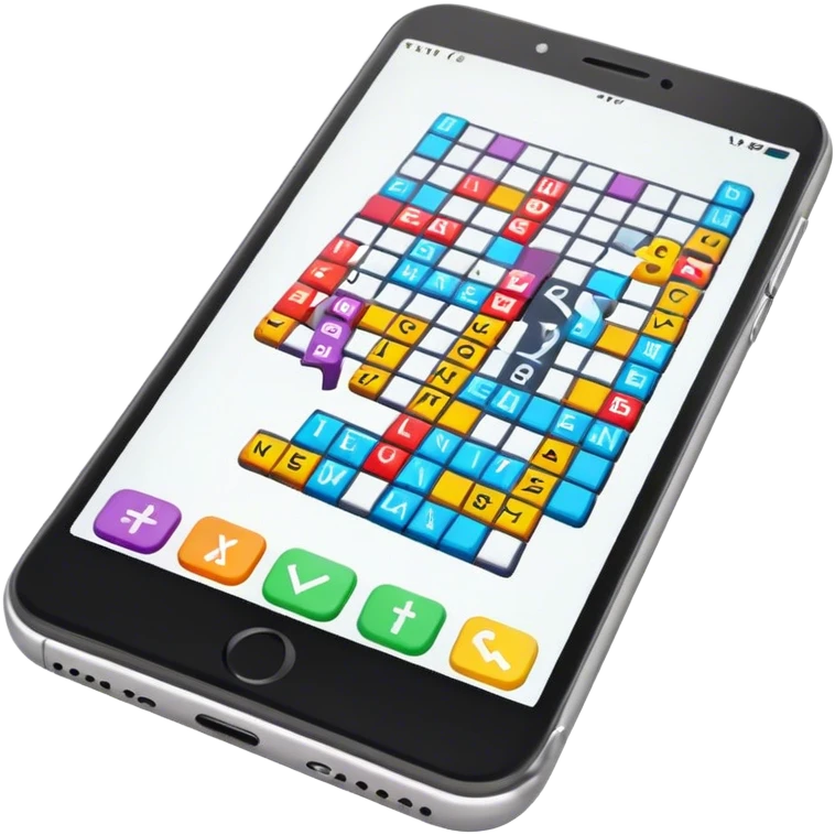 Crosswords in phone emoji