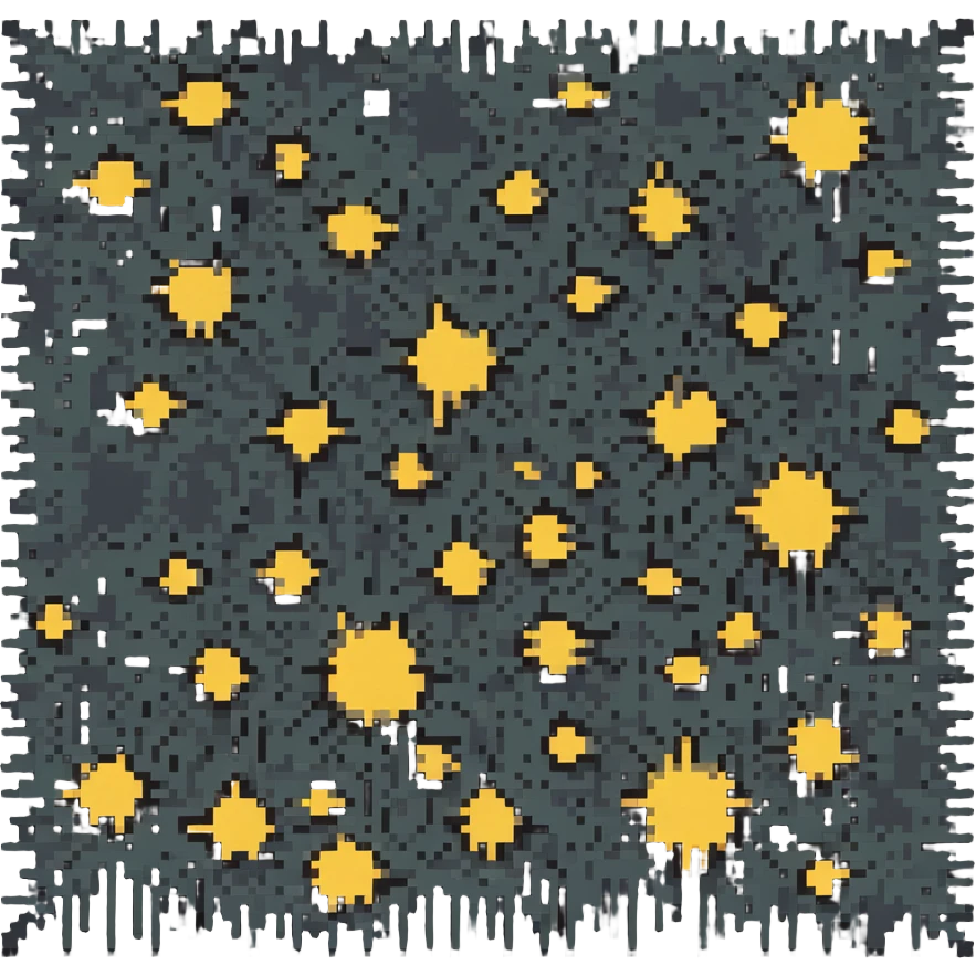 Pollock abstract splatter art in pixel art style emoji