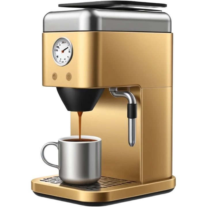 Brewing stand for coffee emoji