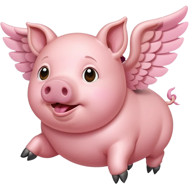 Flying pig  emoji