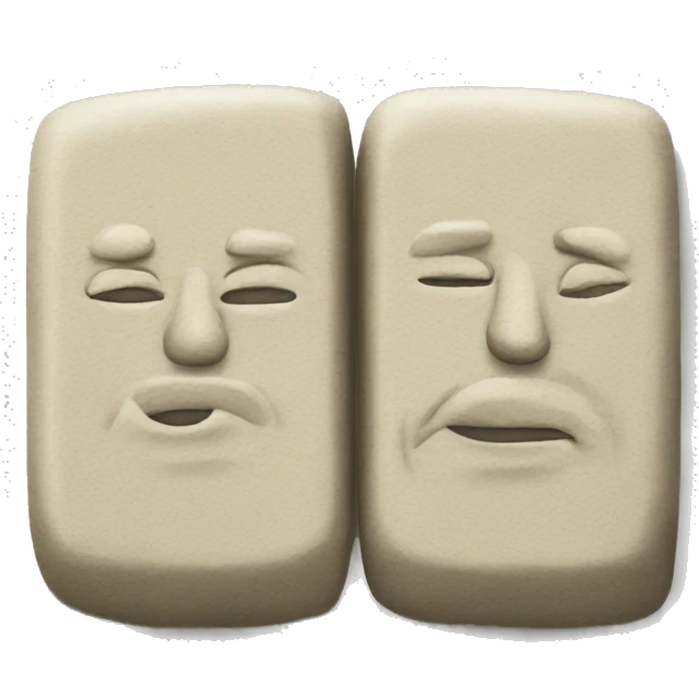 Two Stone tablets emoji