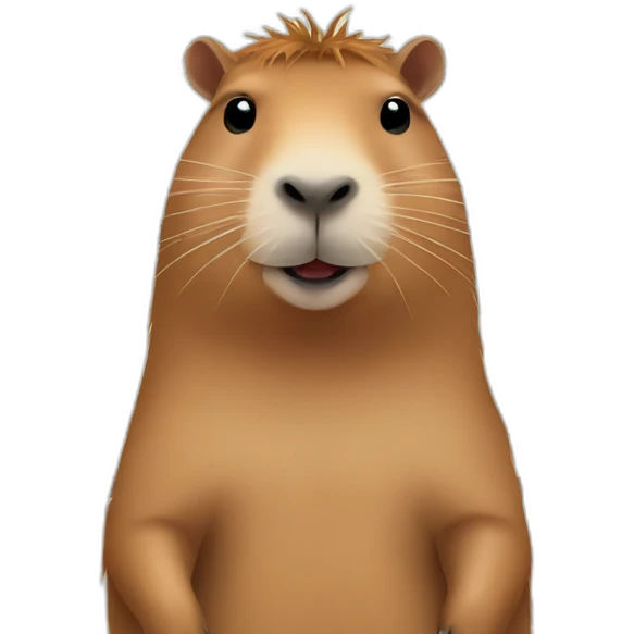 capybara with music emoji