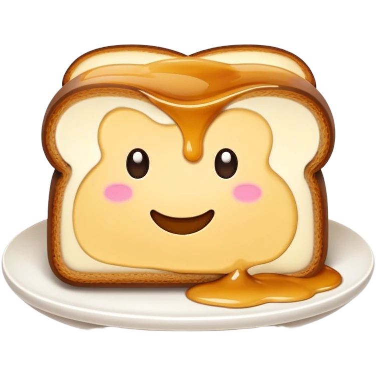 toast with pudding on top emoji